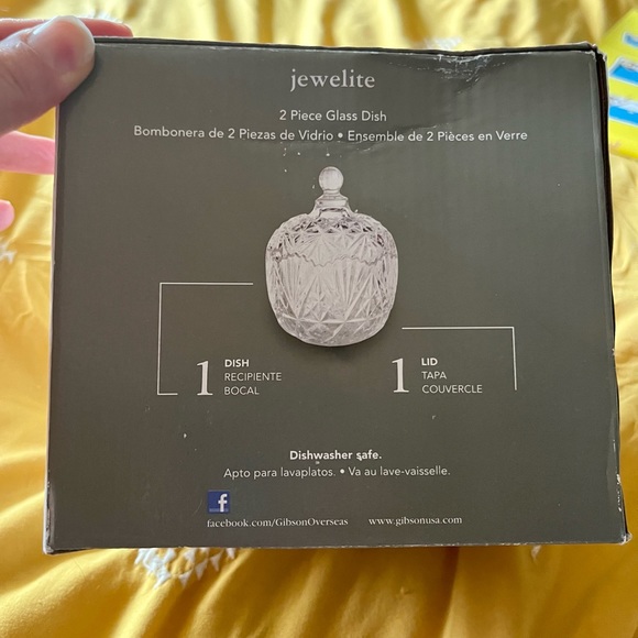 Gibson Jewelite candy dish: NIB - Picture 3 of 3